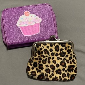 Girls playful change purse/wallet bundle